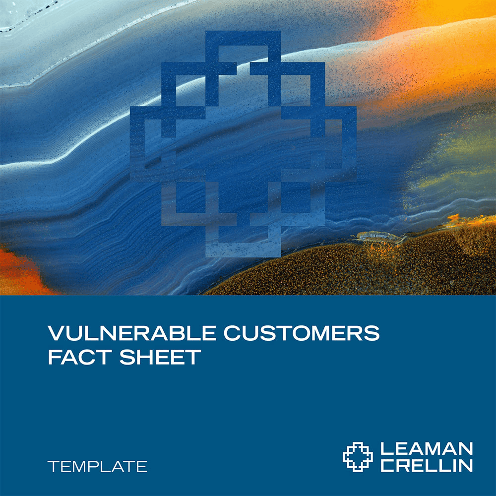 Vulnerable Customers Fact Sheet​ - Leaman Crellin