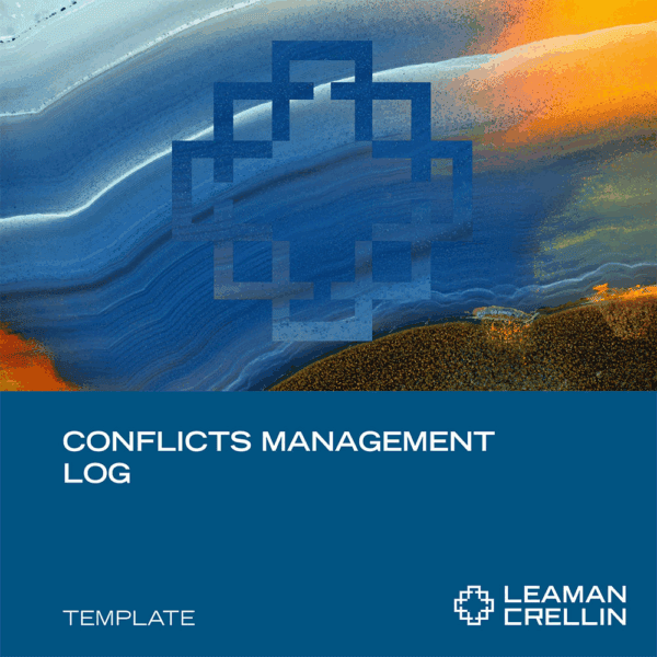 COICMT1023 - Conflicts Management Log - Leaman Crellin
