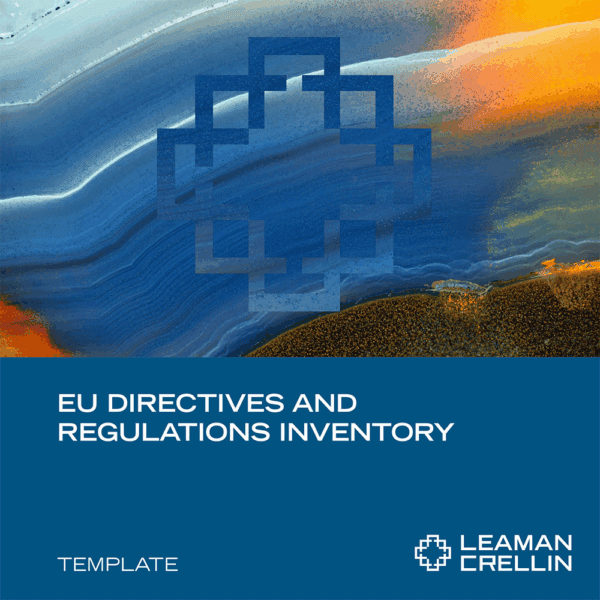 EU Directives and Regulations Inventory