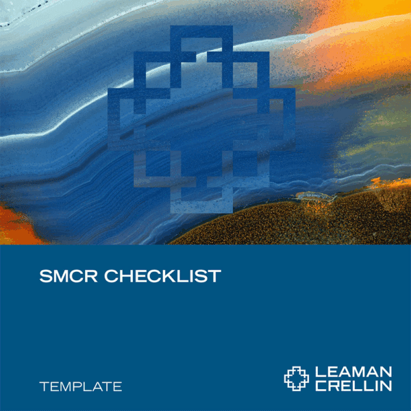 SMCRC0123 - SMCR Checklist SMCR Checklist - Leaman Crellin