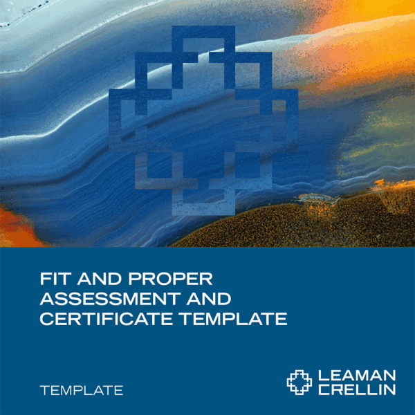 SMFAPT0123 - Fit and Proper Assessment and Certificate Template - Leaman Crellin