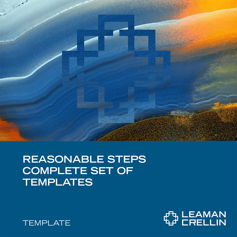 SMRST0823 - Reasonable Steps Complete Set of Templates - Leaman Crellin