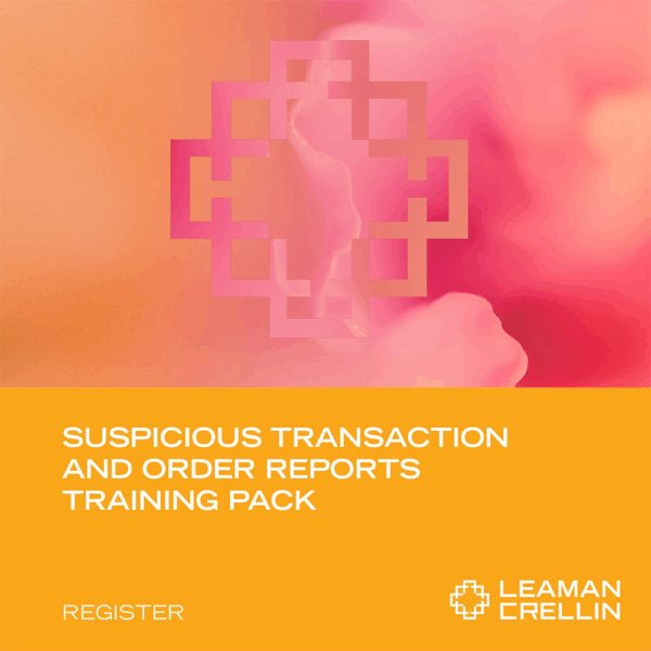 STORs training pack​(Suspicious Transaction and Order Reports)