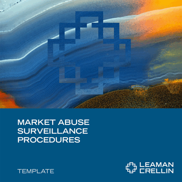 MARSP0625 - Market Abuse Surveillance Procedures Market Abuse Surveillance Procedures - Leaman Crellin