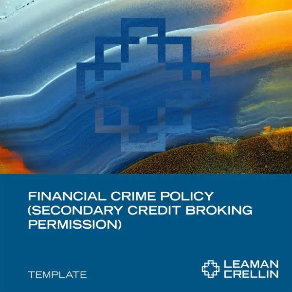 Financial Crime Policy for Credit Broking