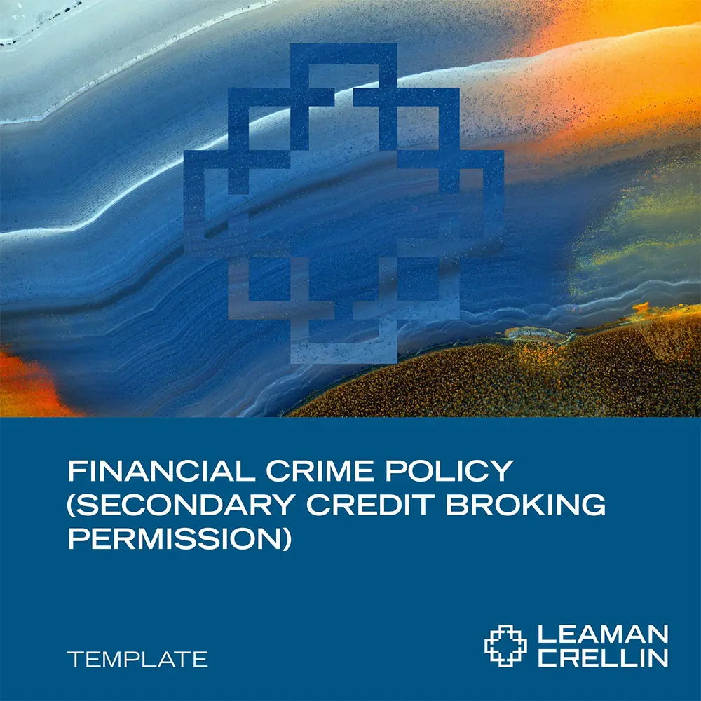 Financial Crime Policy for Credit Broking Financial Crime Policy for Credit Broking