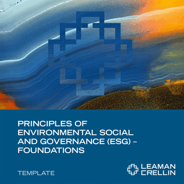 ESG Foundations for Financial Services ESG Foundations for Financial Services