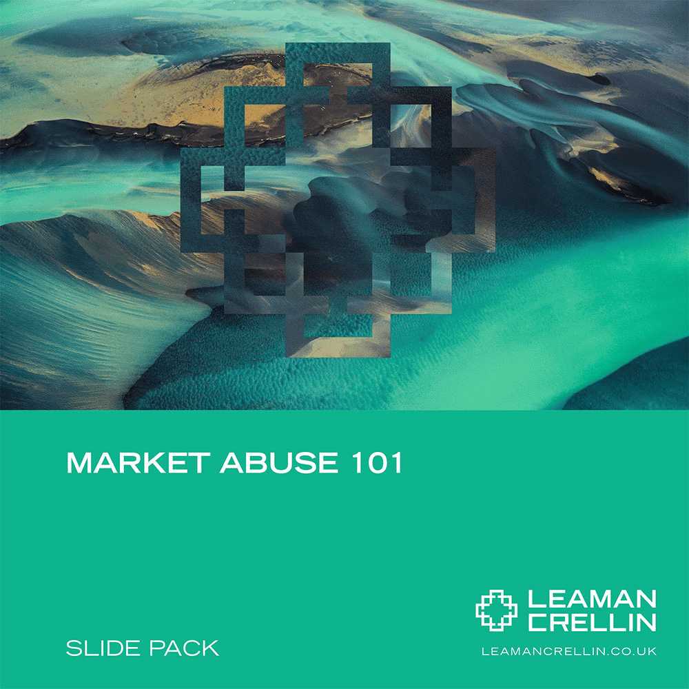 Introductory market abuse training Introductory market abuse training