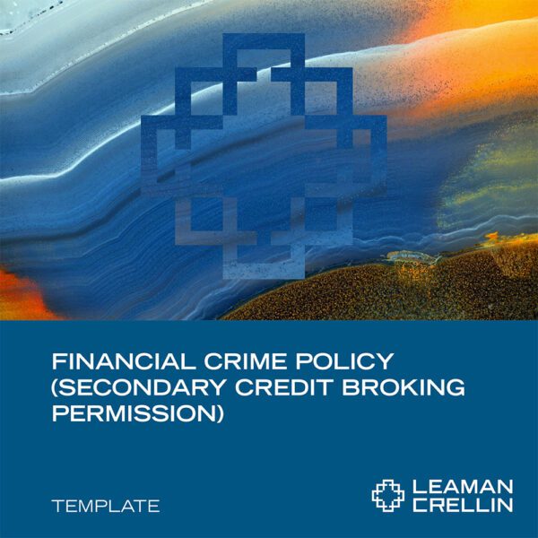 Financial Crime Policy for Credit Broking